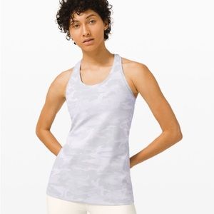 Lululemon Cool Racerback Incognito Camo Alpine White Starlight Size 2
